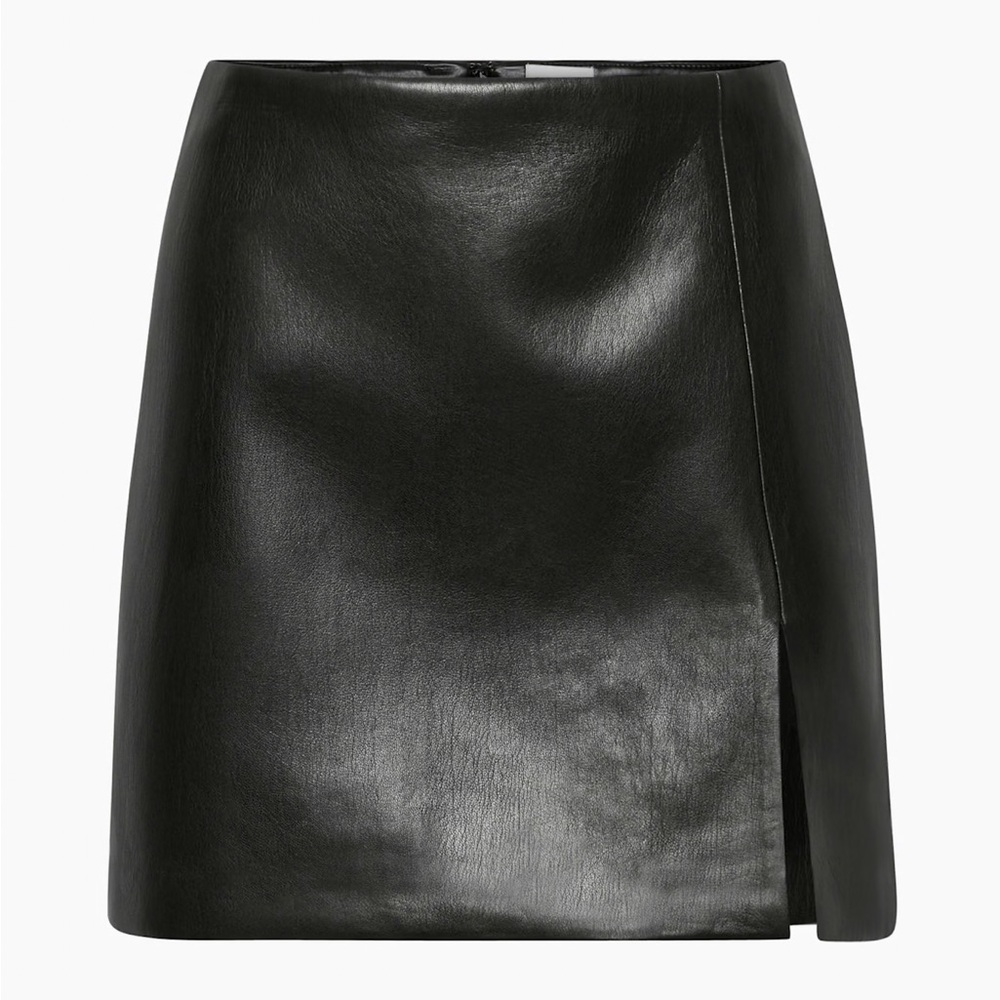 Aritzia Wilfred High-Waisted Vegan Leather Mini Skirt
